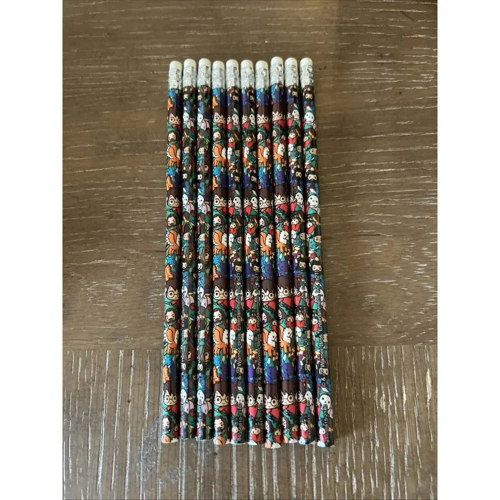 Lot of 10 Harry Potter And Friends Standard Wooden Pencils 7.5